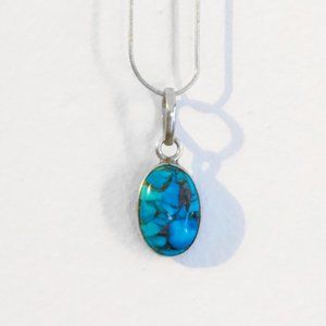 Sterling Silver Turquoise Pendant
